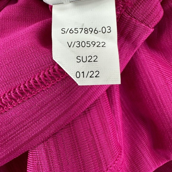 Athleta Rise Above Rib Crop Tank Top Womens SMALL Pink‎ Stretch - Picture 11 of 14